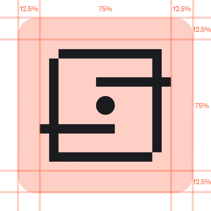 Rounded square measurements